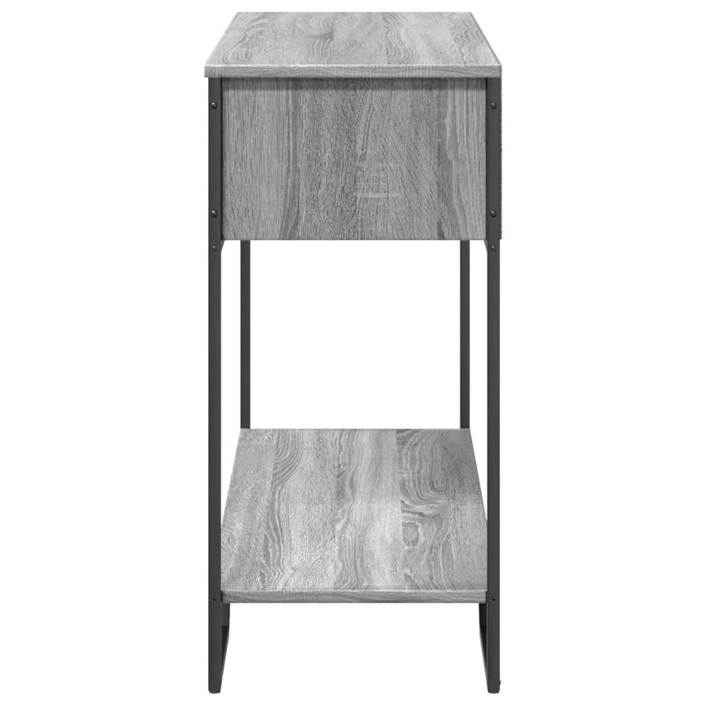 Table console sonoma gris 100x35x74,5 cm bois d'ingénierie - XIOS