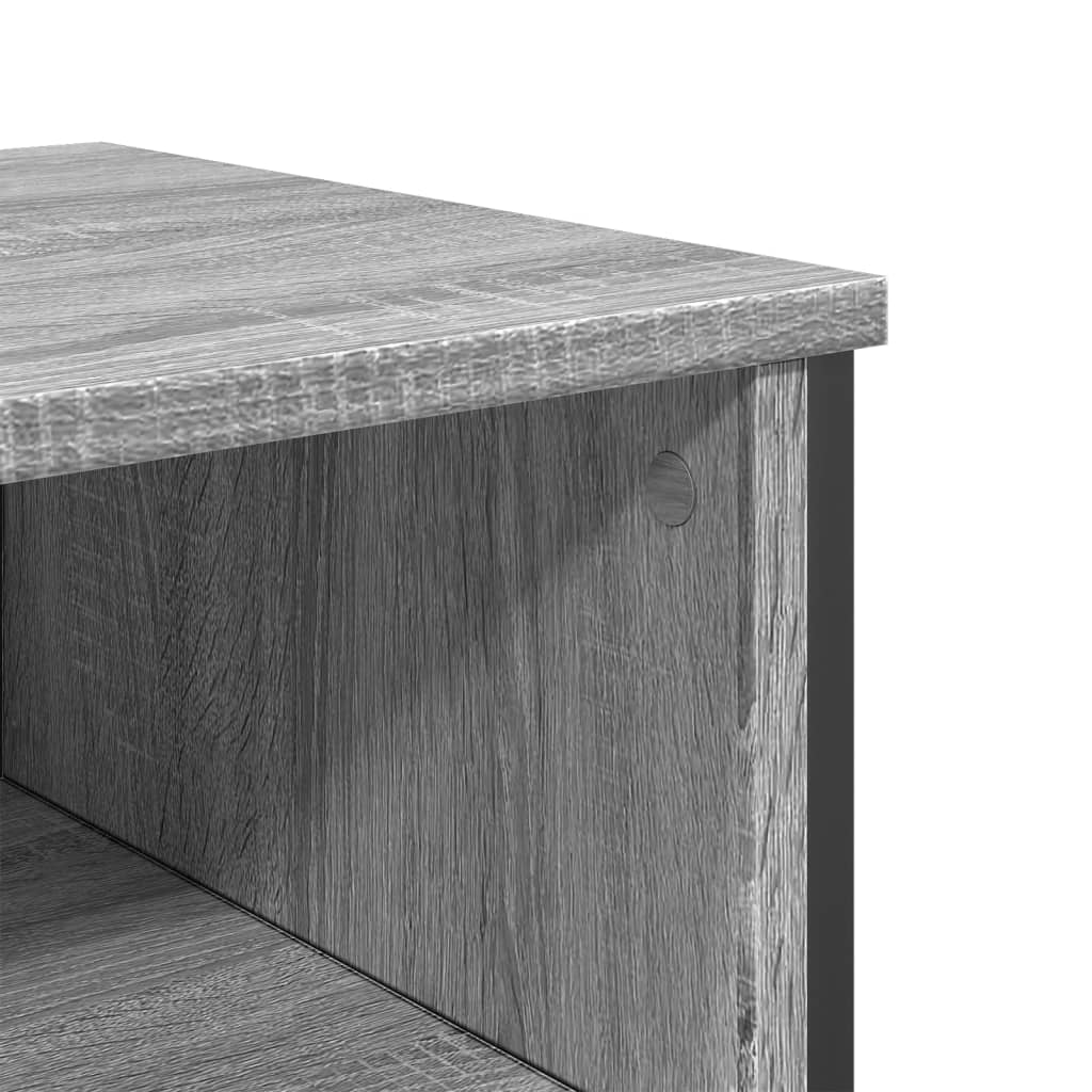 Table console sonoma gris 100x35x74,5 cm bois d'ingénierie - XIOS