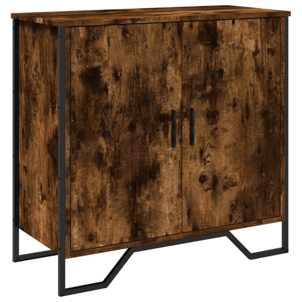 Buffet chêne fumé 78x35,5x74,5 cm bois d'ingénierie - XIOS