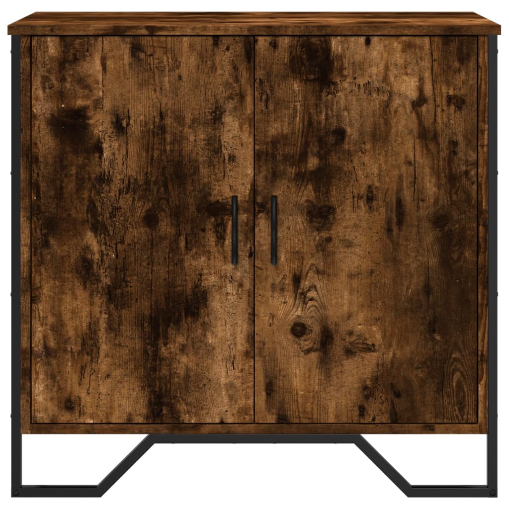 Buffet chêne fumé 78x35,5x74,5 cm bois d'ingénierie - XIOS