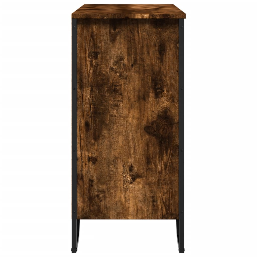 Buffet chêne fumé 78x35,5x74,5 cm bois d'ingénierie - XIOS