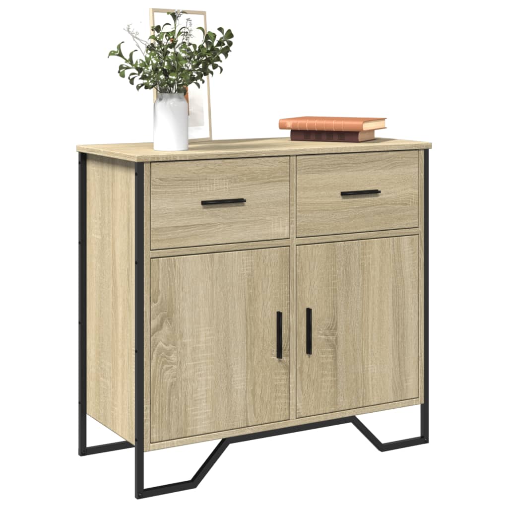 Buffet chêne sonoma 79,5x35,5x74,5 cm bois d'ingénierie - XIOS