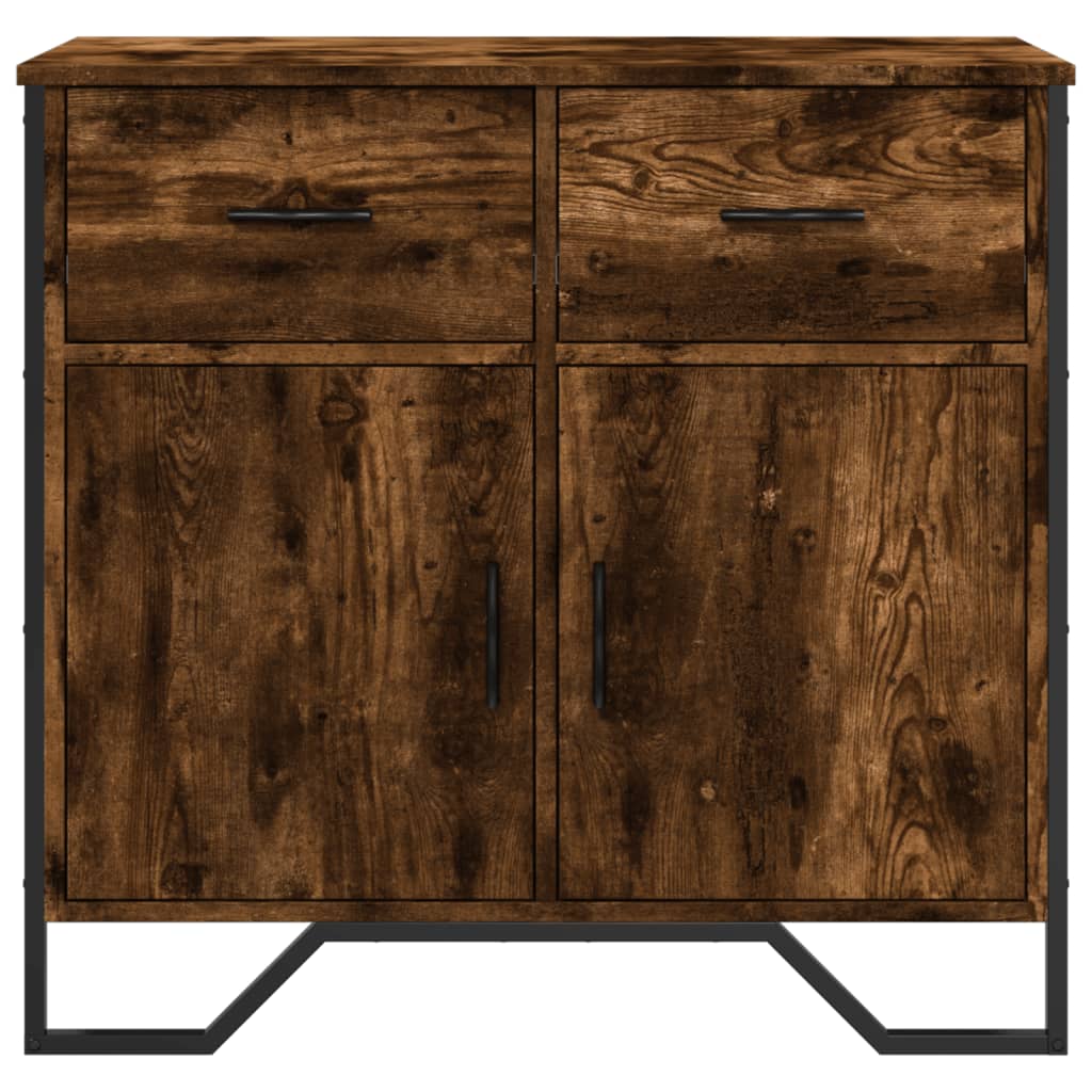 Buffet chêne fumé 79,5x35,5x74,5 cm bois d'ingénierie - XIOS