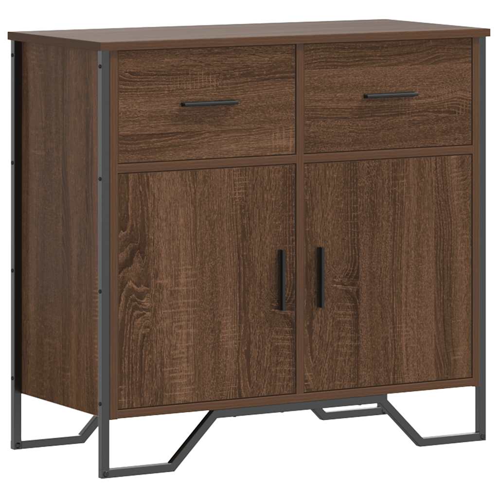 Buffet chêne marron 79,5x35,5x74,5 cm bois d'ingénierie - XIOS
