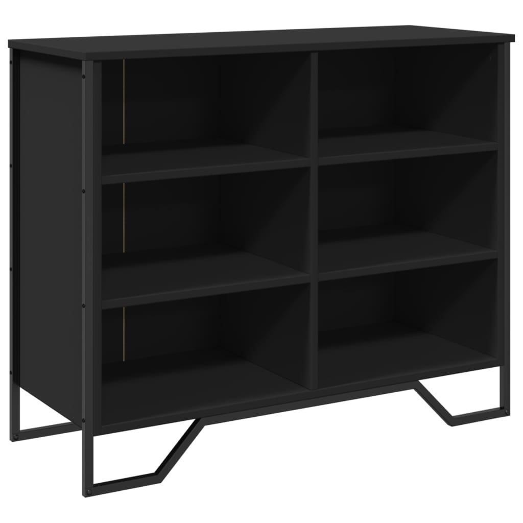 Buffet noir 91x35,5x74,5 cm bois d’ingénierie - XIOS