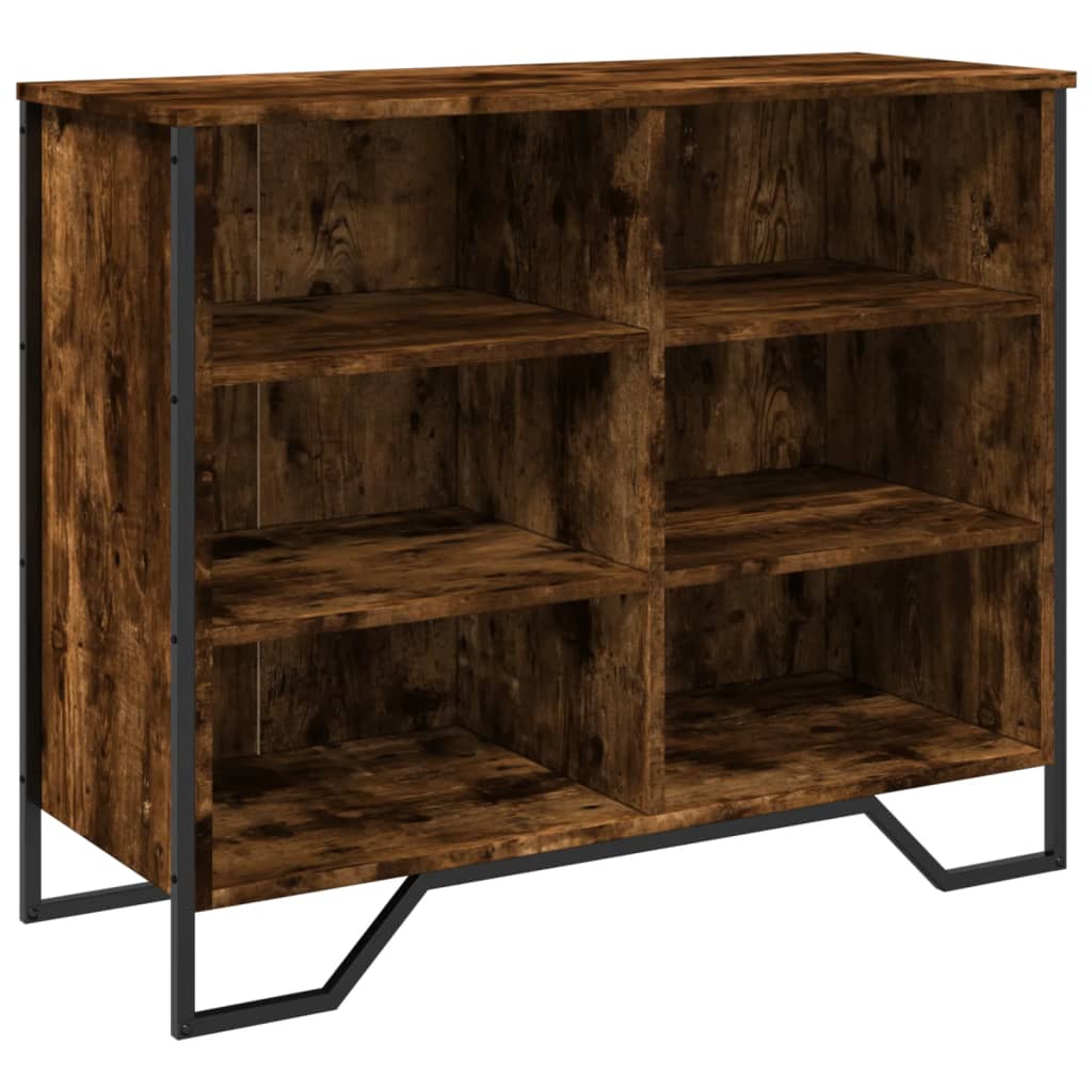Buffet chêne fumé 91x35,5x74,5 cm bois d'ingénierie - XIOS
