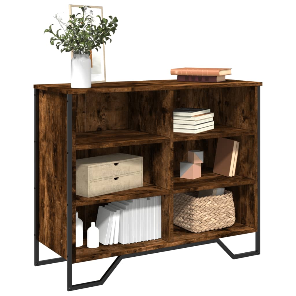Buffet chêne fumé 91x35,5x74,5 cm bois d'ingénierie - XIOS