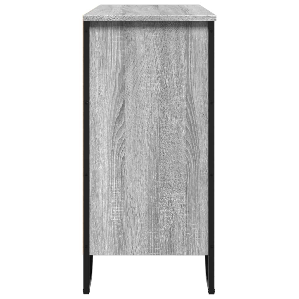 Buffet sonoma gris 91x35,5x74,5 cm bois d'ingénierie - XIOS