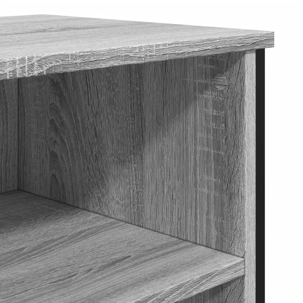 Buffet sonoma gris 91x35,5x74,5 cm bois d'ingénierie - XIOS