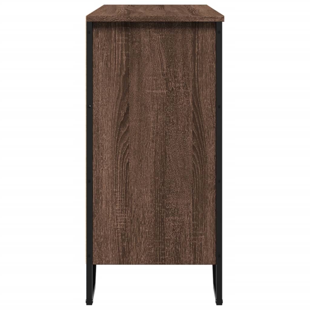 Buffet chêne marron 91x35,5x74,5 cm bois d'ingénierie - XIOS