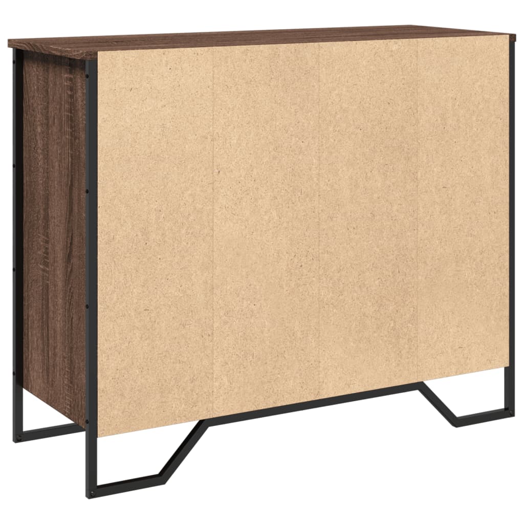 Buffet chêne marron 91x35,5x74,5 cm bois d'ingénierie - XIOS