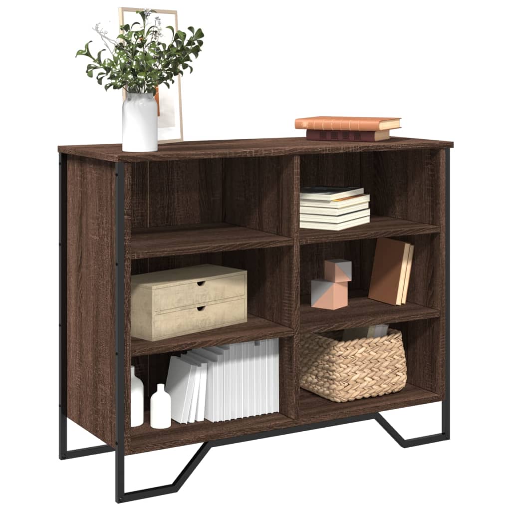 Buffet chêne marron 91x35,5x74,5 cm bois d'ingénierie - XIOS