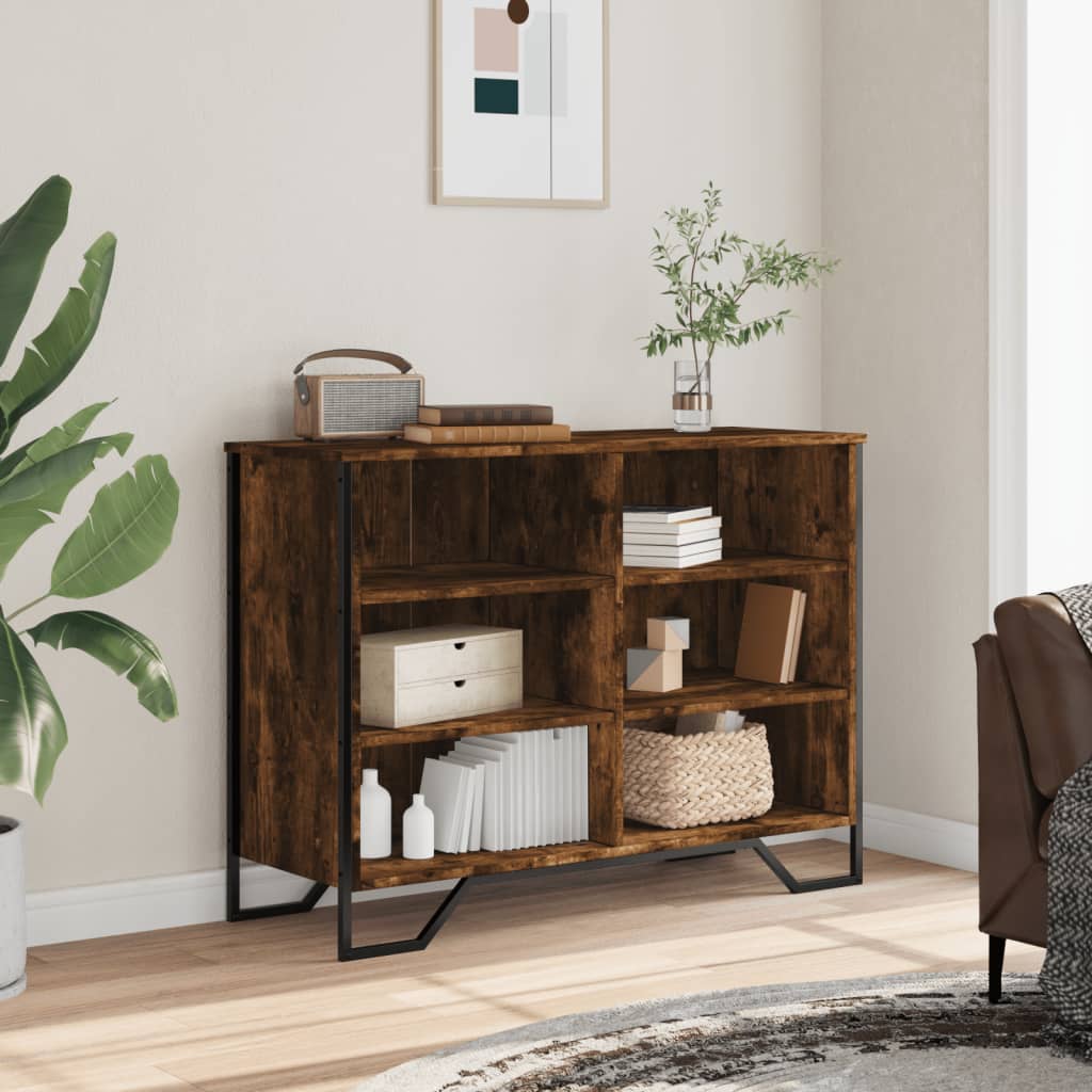 Buffet chêne fumé 101x35,5x74,5 cm bois d'ingénierie - XIOS