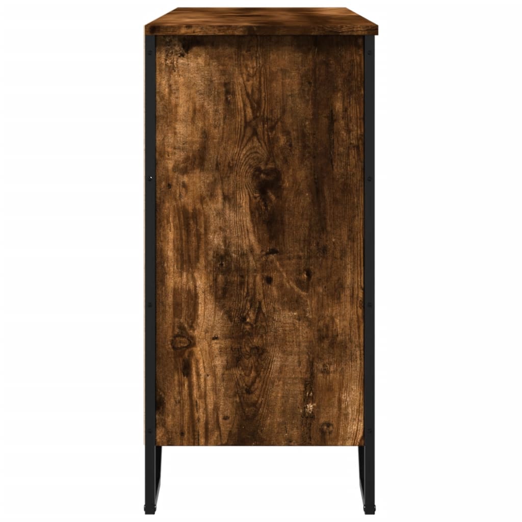 Buffet chêne fumé 101x35,5x74,5 cm bois d'ingénierie - XIOS