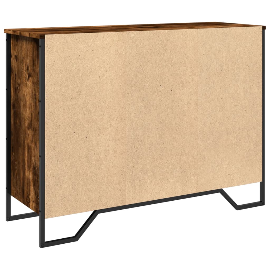 Buffet chêne fumé 101x35,5x74,5 cm bois d'ingénierie - XIOS