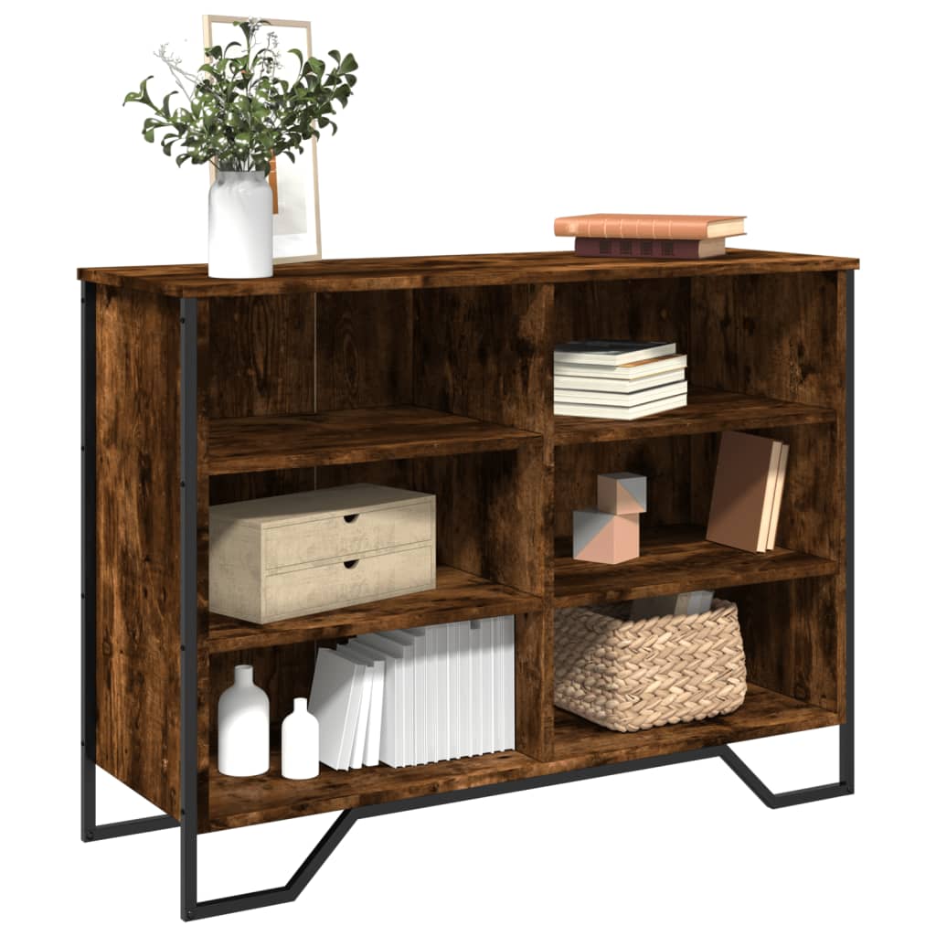 Buffet chêne fumé 101x35,5x74,5 cm bois d'ingénierie - XIOS