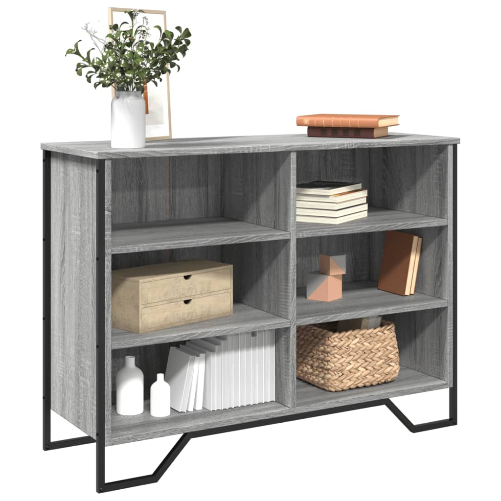 Buffet sonoma gris 101x35,5x74,5 cm bois d'ingénierie - XIOS