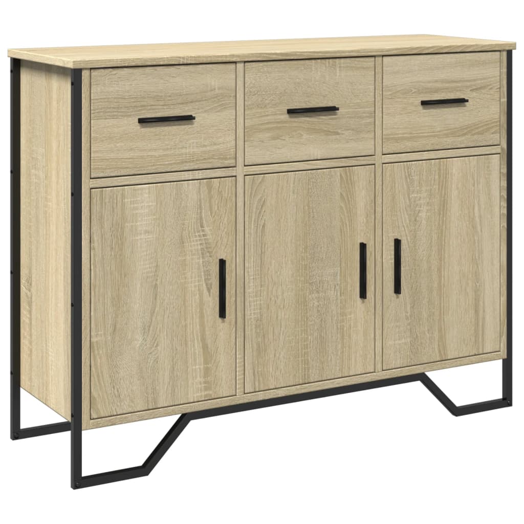 Buffet chêne sonoma 97x32,5x74,5 cm bois d'ingénierie - XIOS