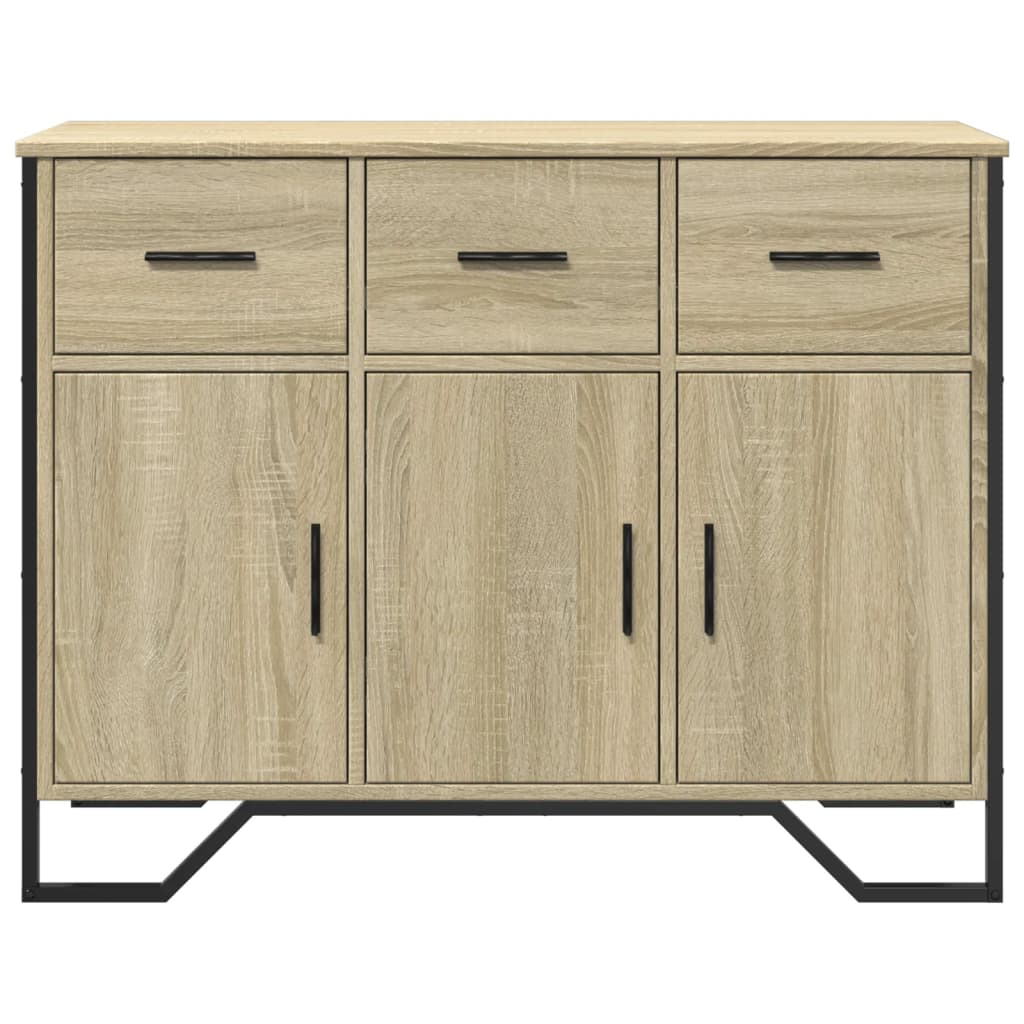 Buffet chêne sonoma 97x32,5x74,5 cm bois d'ingénierie - XIOS