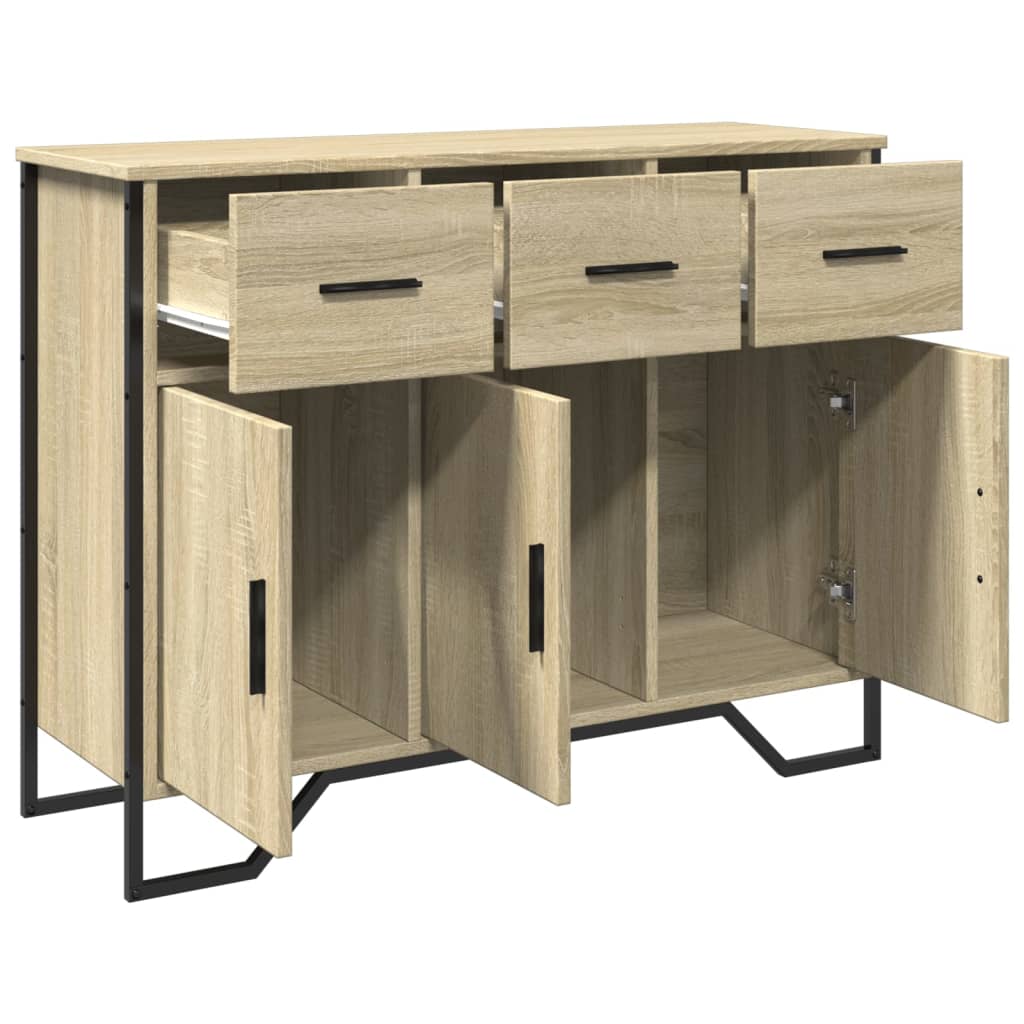 Buffet chêne sonoma 97x32,5x74,5 cm bois d'ingénierie - XIOS