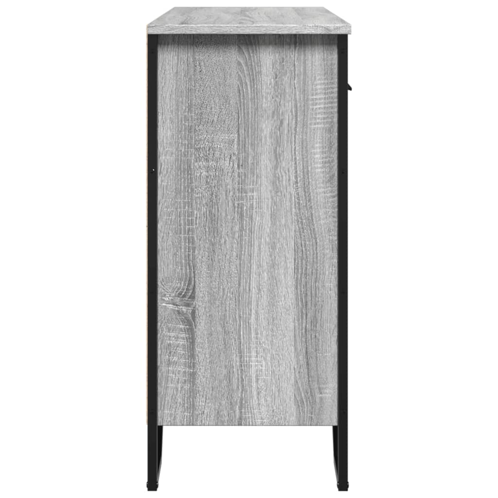 Buffet sonoma gris 97x32,5x74,5 cm bois d'ingénierie - XIOS
