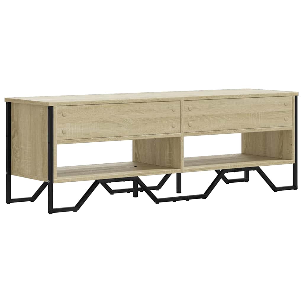 Meuble TV chêne sonoma 122x34x41 cm bois d'ingénierie - XIOS