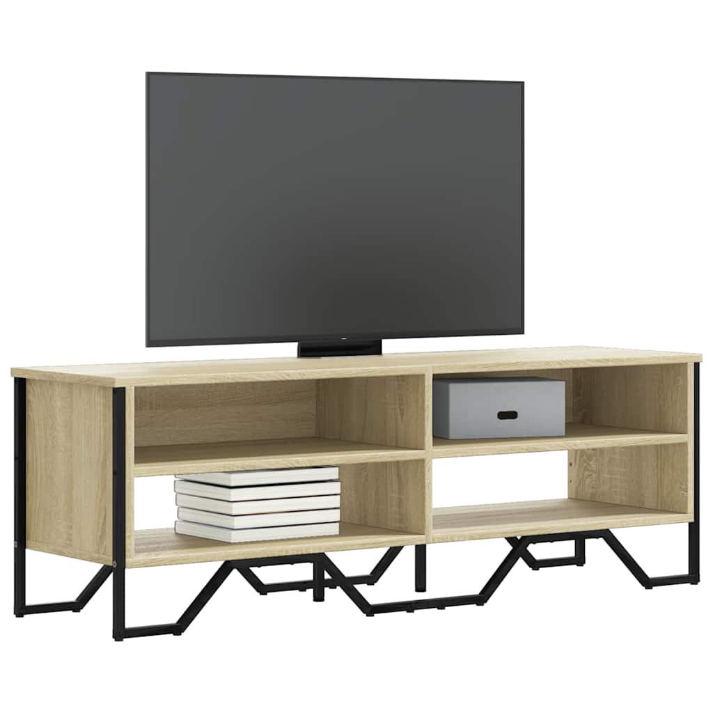 Meuble TV chêne sonoma 122x34x41 cm bois d'ingénierie - XIOS