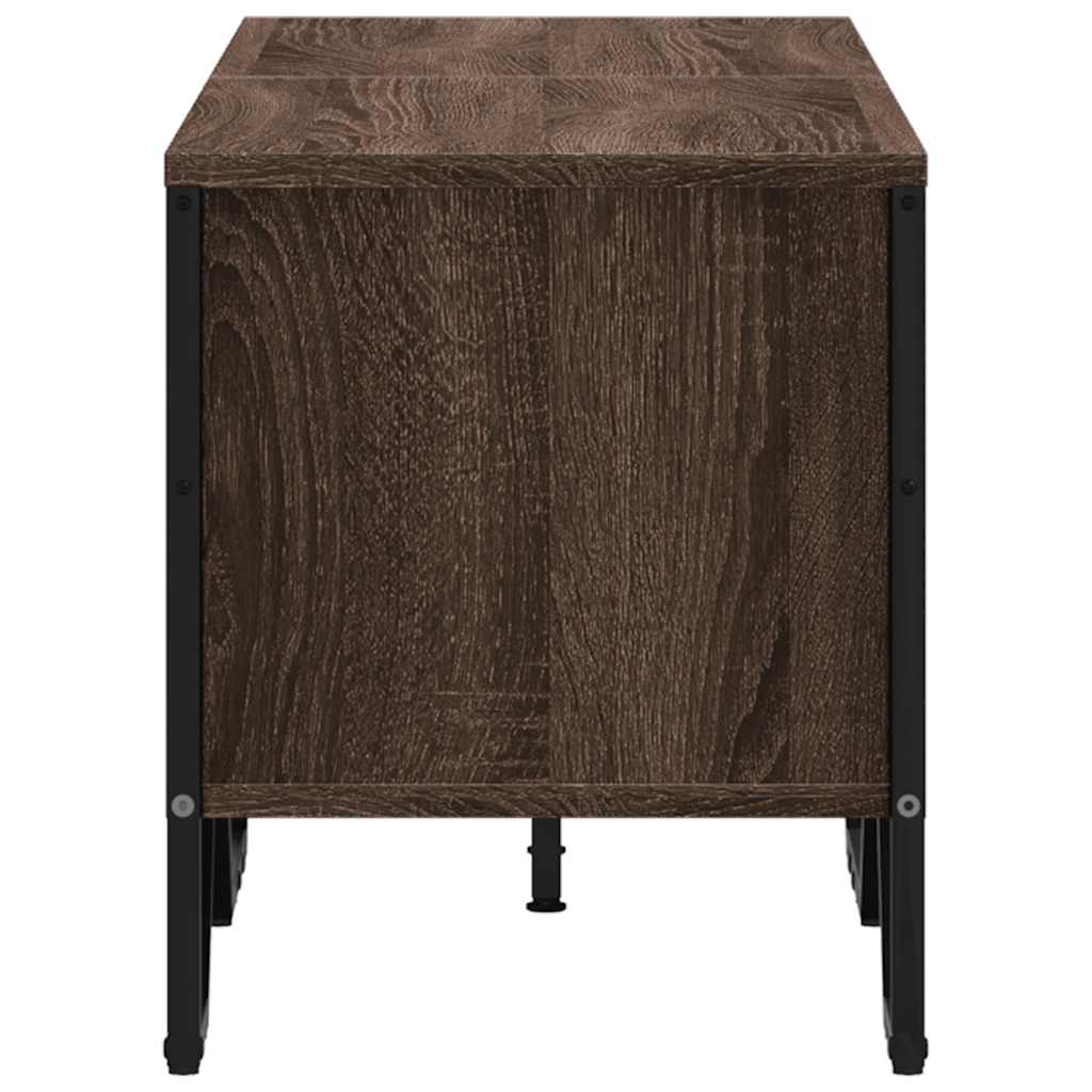 Meuble TV chêne marron 122x34x41 cm bois d'ingénierie - XIOS