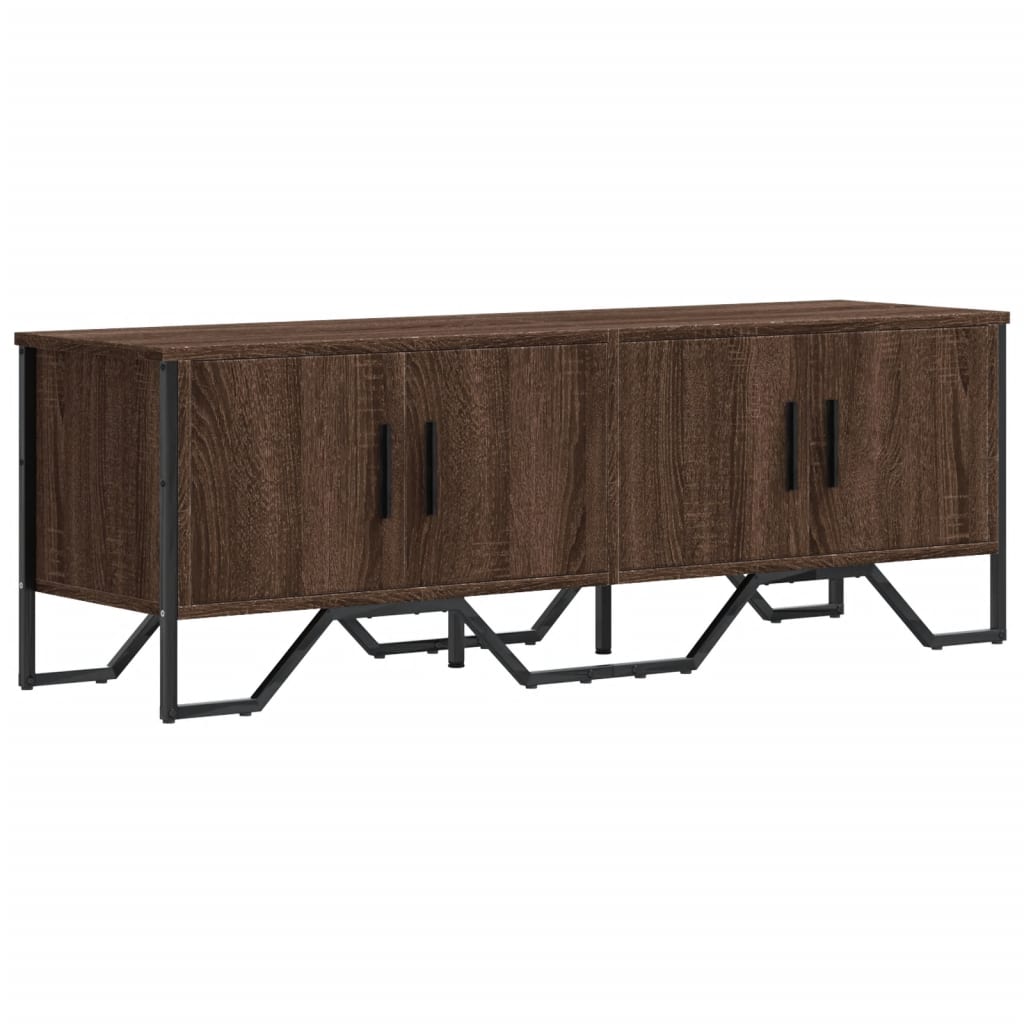 Meuble TV chêne marron 122x34x41 cm bois d'ingénierie - XIOS