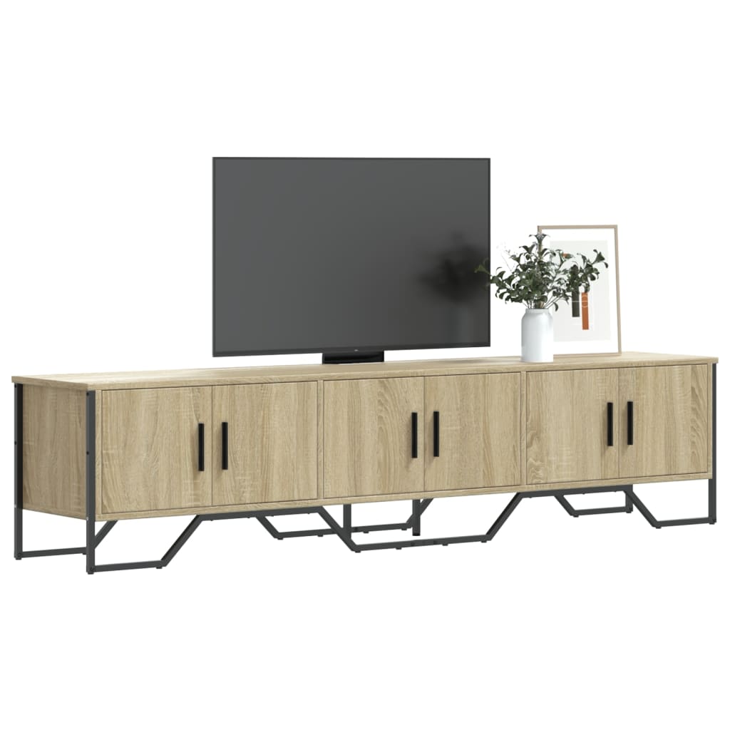 Meuble TV chêne sonoma 180x34x41 cm bois d'ingénierie - XIOS