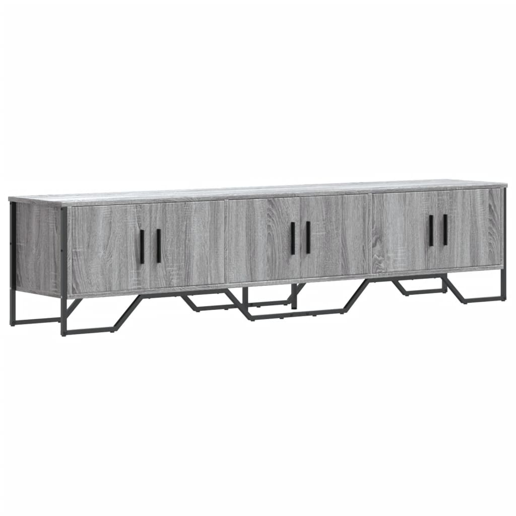 Meuble TV sonoma gris 180x34x41 cm bois d'ingénierie - XIOS