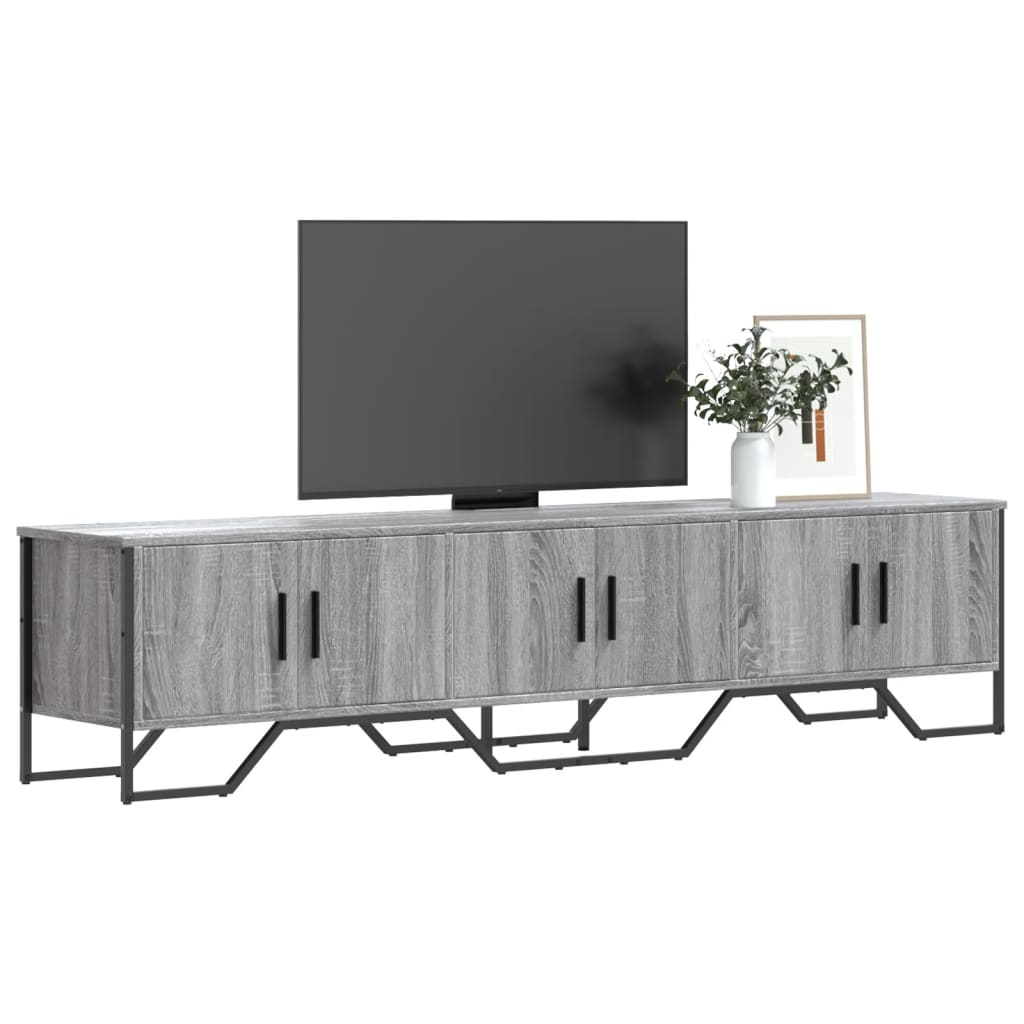 Meuble TV sonoma gris 180x34x41 cm bois d'ingénierie - XIOS