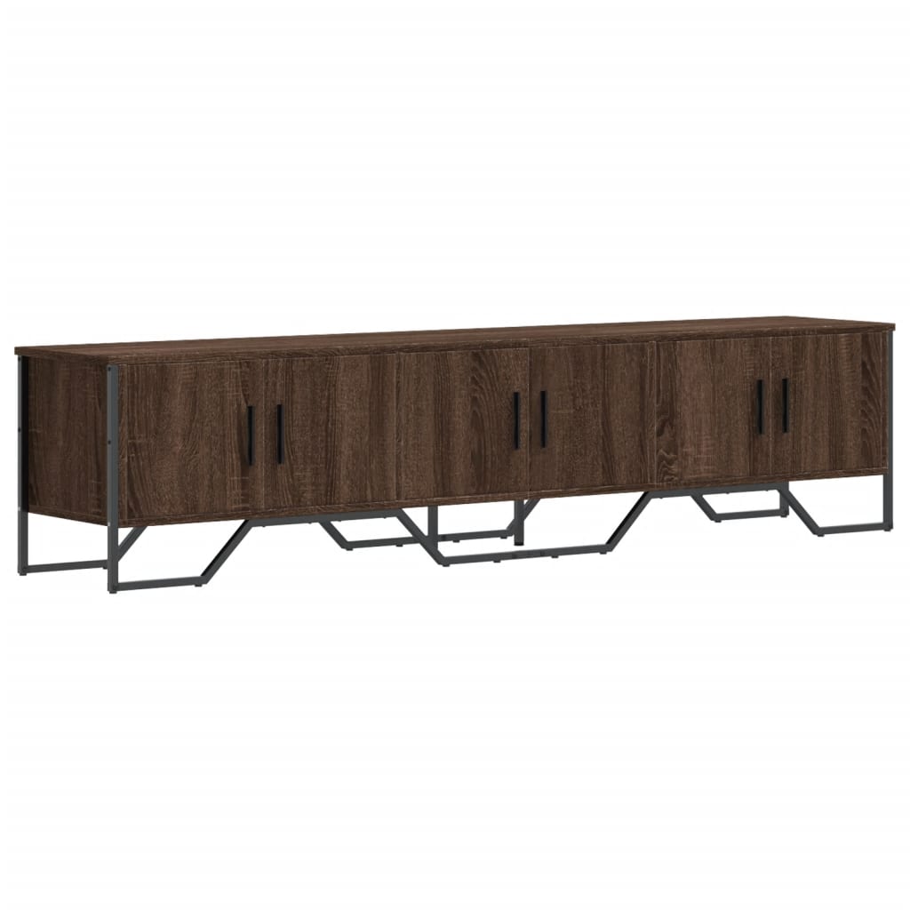 Meuble TV chêne marron 180x34x41 cm bois d'ingénierie - XIOS