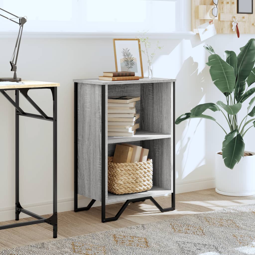 Bibliothèque sonoma gris 50x31x74,5 cm bois d'ingénierie - XIOS