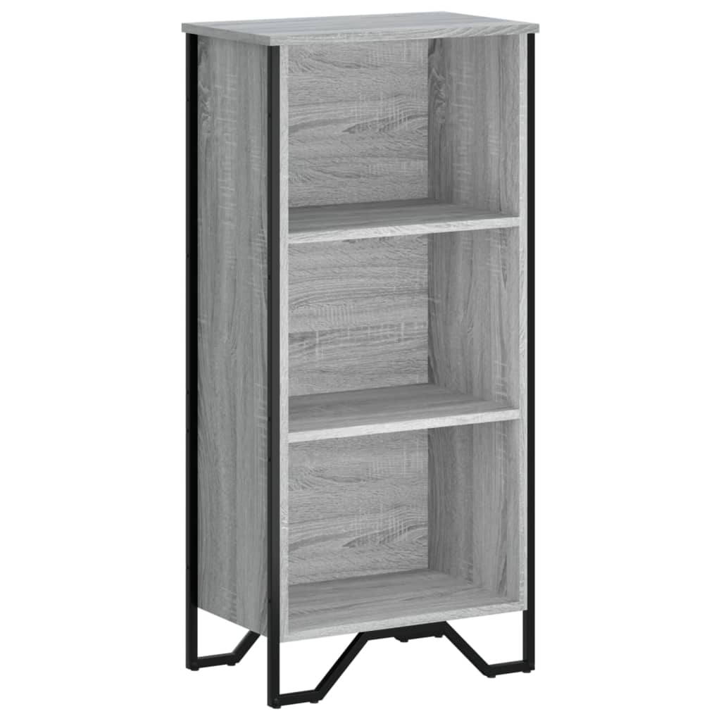 Bibliothèque sonoma gris 50x31x106 cm bois d'ingénierie - XIOS