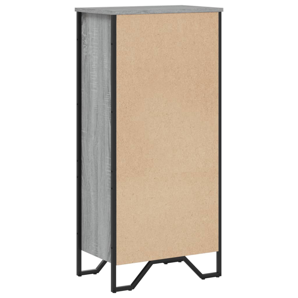 Bibliothèque sonoma gris 50x31x106 cm bois d'ingénierie - XIOS
