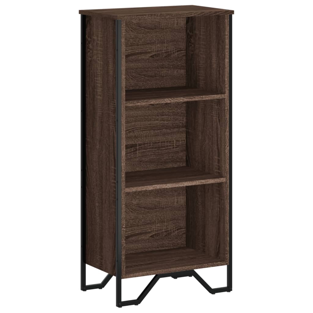Bibliothèque chêne marron 50x31x106 cm bois d'ingénierie - XIOS