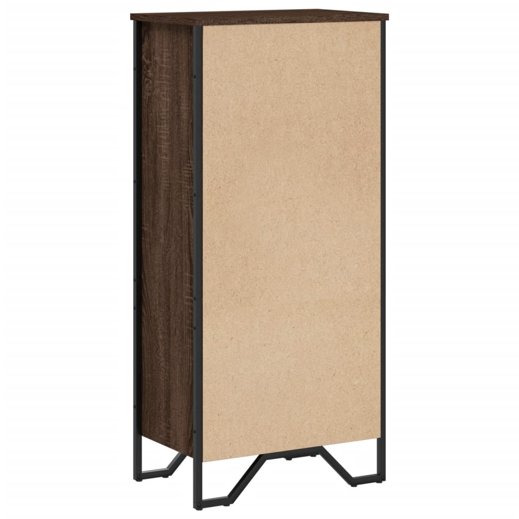 Bibliothèque chêne marron 50x31x106 cm bois d'ingénierie - XIOS