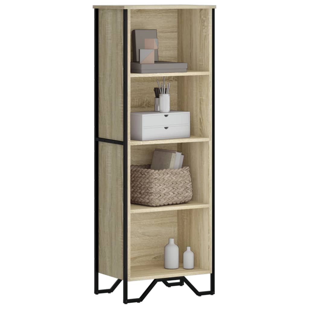 Bibliothèque chêne sonoma 50x31x137,5 cm bois d'ingénierie - XIOS