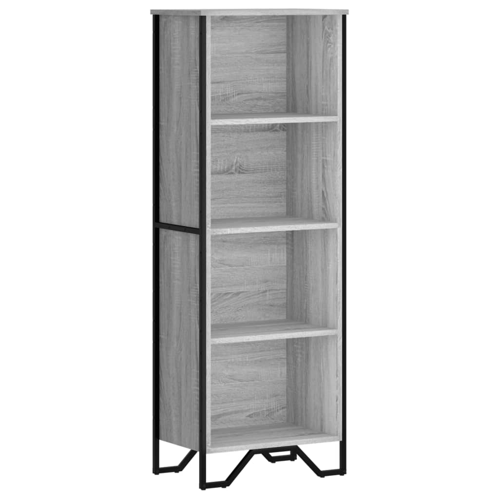 Bibliothèque sonoma gris 50x31x137,5 cm bois d'ingénierie - XIOS