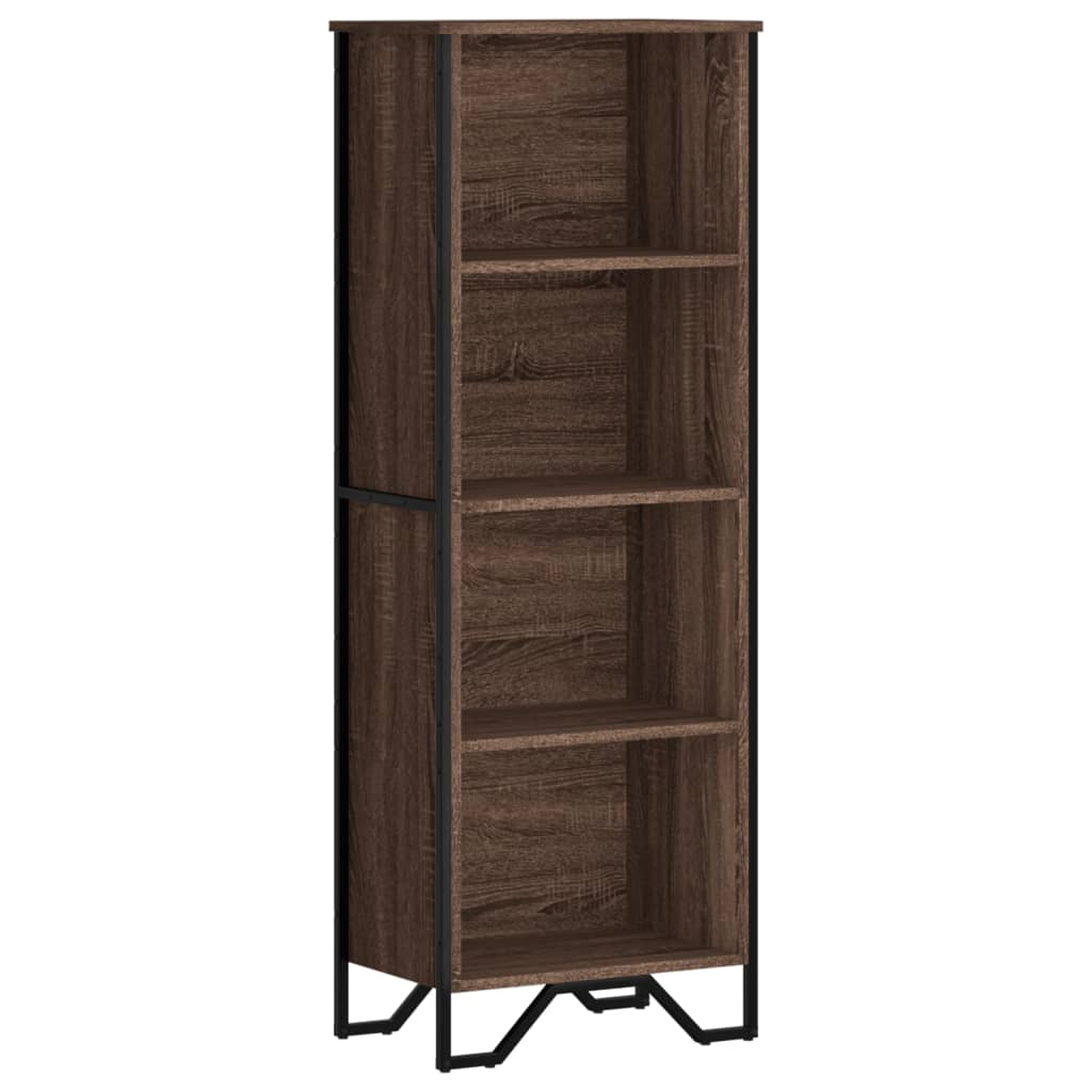 Bibliothèque chêne marron 50x31x137,5 cm bois d'ingénierie - XIOS