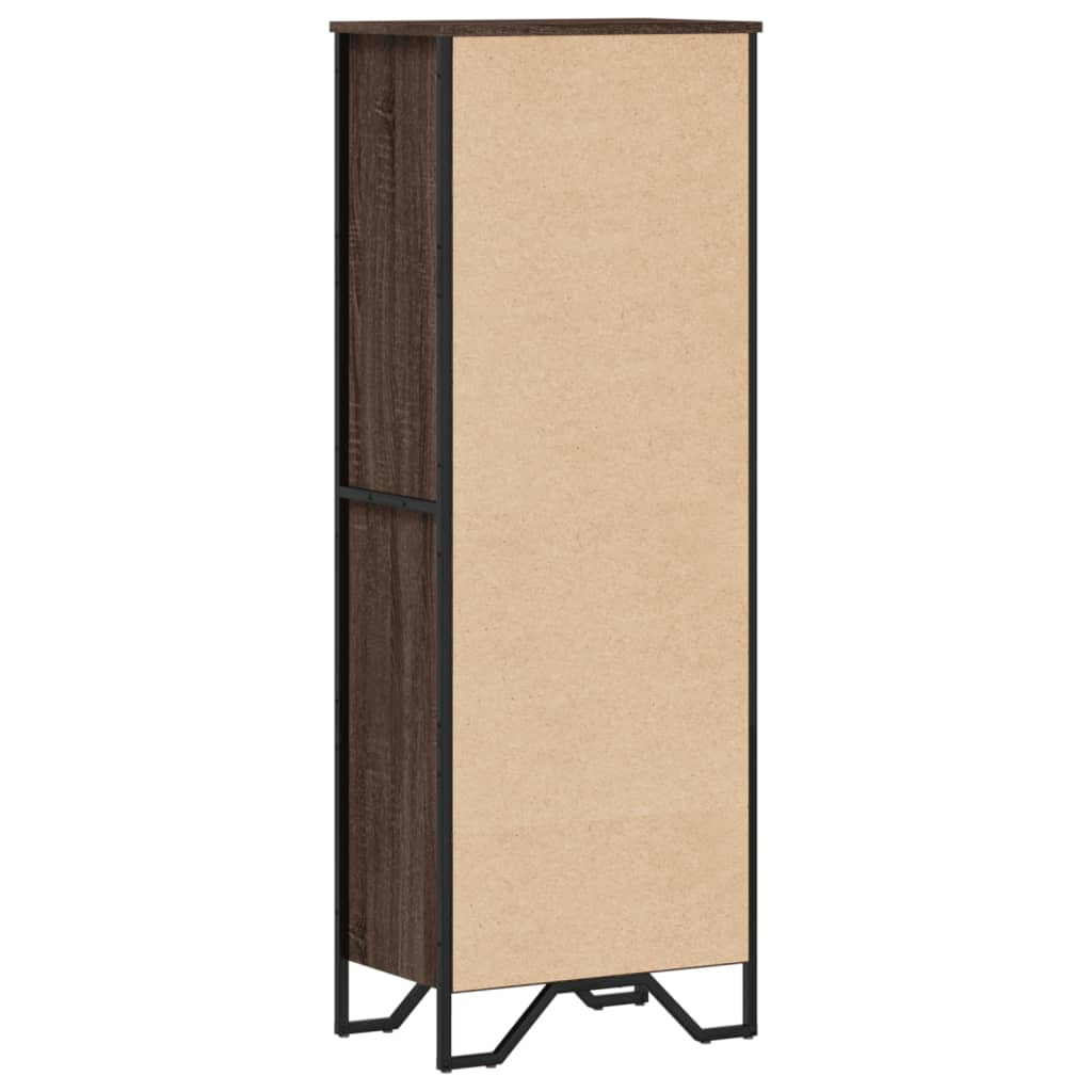Bibliothèque chêne marron 50x31x137,5 cm bois d'ingénierie - XIOS