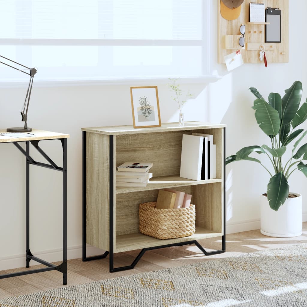 Bibliothèque chêne sonoma 80x31x74,5 cm bois d'ingénierie - XIOS