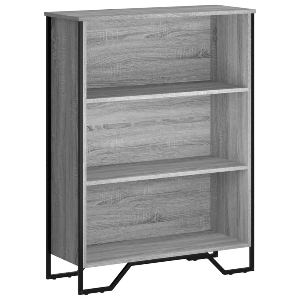 Bibliothèque sonoma gris 80x31x106 cm bois d'ingénierie - XIOS