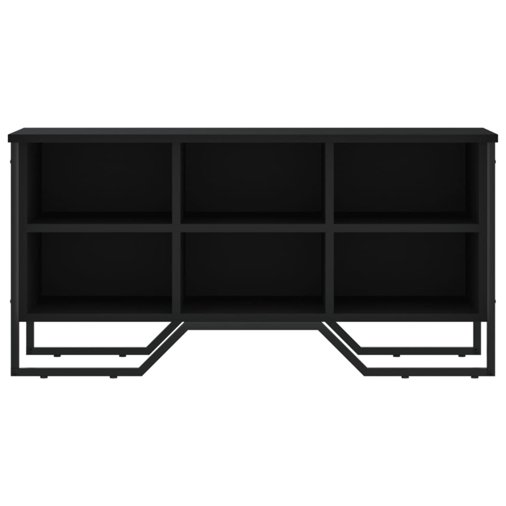 Armoire à chaussures noir 90x38x45,5 cm bois d'ingénierie - XIOS