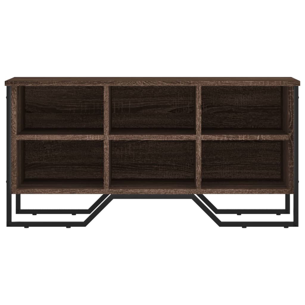 Armoire à chaussures chêne marron 90x38x45,5 cm bois ingénierie - XIOS