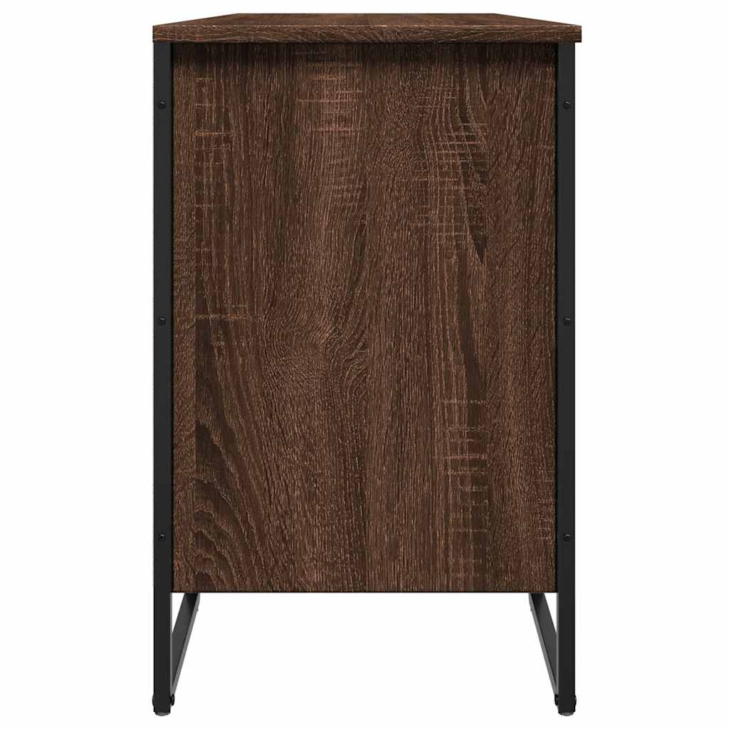 Armoire à chaussures chêne marron 90x38x61,5 cm bois ingénierie - XIOS