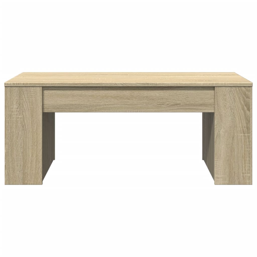 Table basse chêne sonoma 102x55x42 cm bois d'ingénierie - XIOS