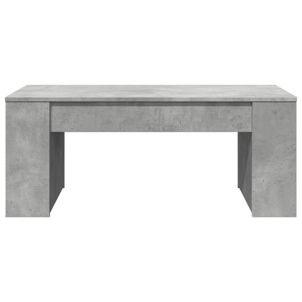Table basse gris béton 102x55x42 cm bois d'ingénierie - XIOS