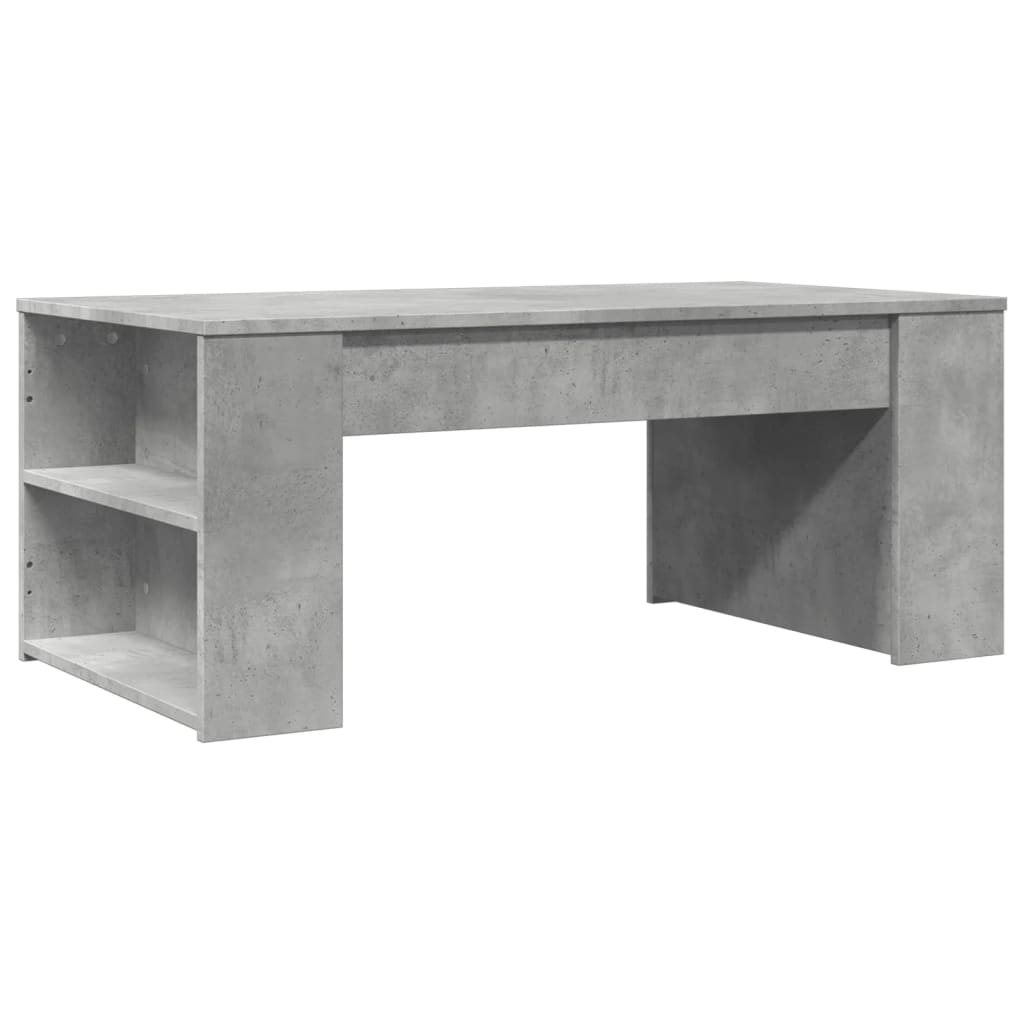 Table basse gris béton 102x55x42 cm bois d'ingénierie - XIOS